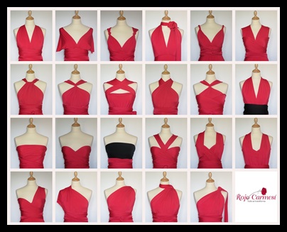 Rojo Carmesí, vestidos transformables