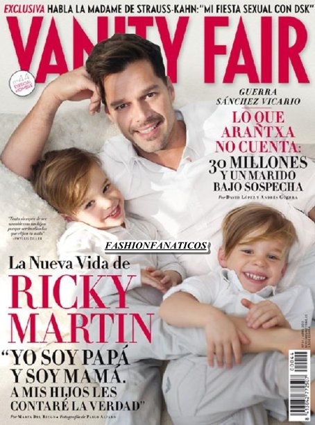 Ricky Martin muestra orgulloso a su mellizos