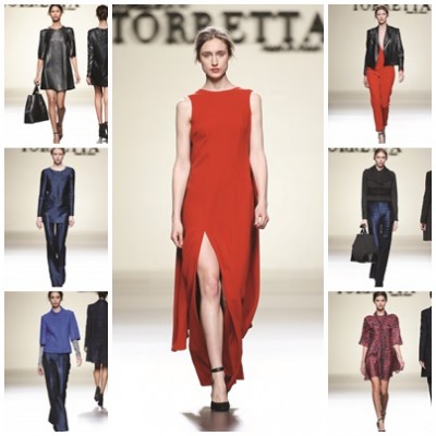 Modelos de Roberto Torretta en la mercedes benz madrid fashion week