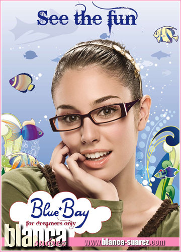 Blanca Suárez (El internado) imagen de la nueva colección de gafas de Blue-Bay