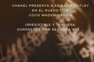 Keira Knightley repite como una 'chica Chanel'