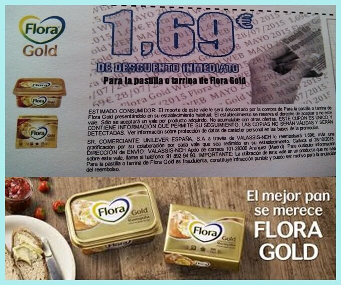 imagen de cupón gratis mantequilla flora gold 