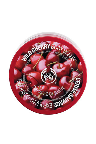 Exfoliante de cerezas silvestres, de The Body Shop