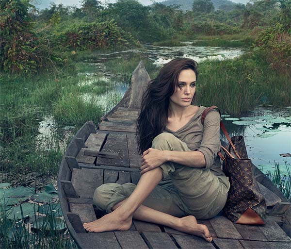 Angelina Jolie imagen de la nueva campaña de Louis Vuitton