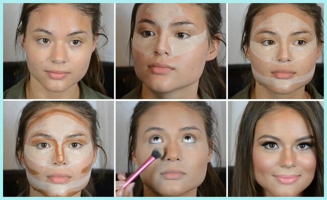 Cambia la forma de tu rostro tan sólo con maquillaje