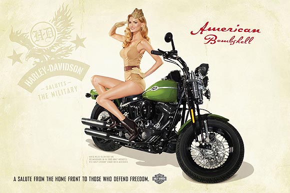 Marisa Miller «chica de calendario» para Harley Davidson