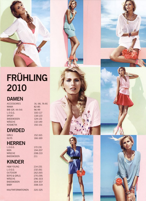 Catálogo H&M primavera/verano 2010