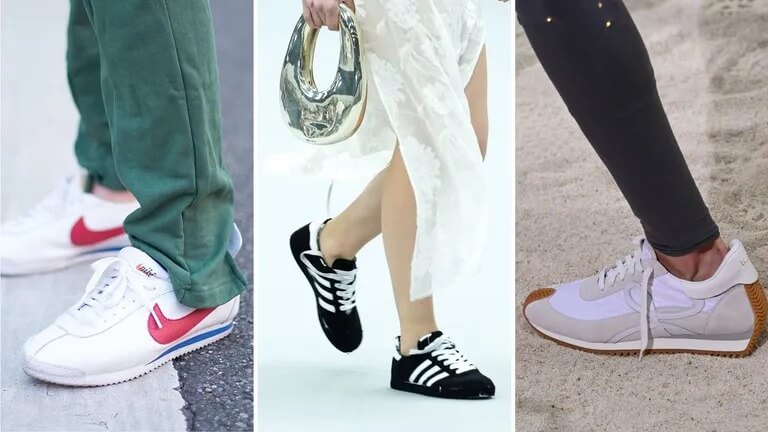 Las principales tendencias de zapatillas que triunfarán en 2024, desde estilos retro hasta brillantes metálicos 