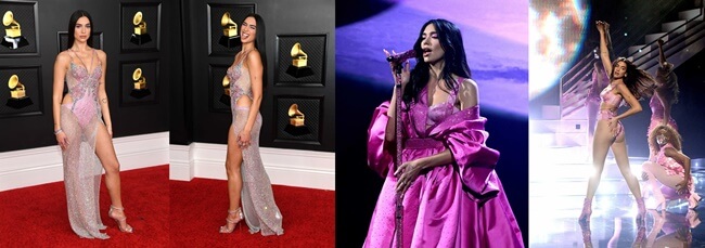 Los Vestidos de las famosas en los Grammy 2021