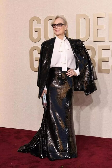 Los deslumbrantes looks de Meryl Streep y Helen Mirren en los Globos de Oro 2024