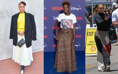 Outfits con falda larga