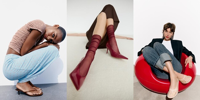 Zara acaba de presentar bonitas tendencias de zapatos de primavera