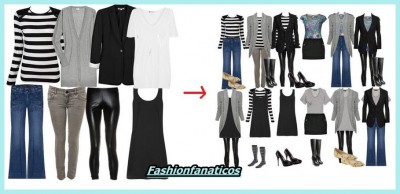 imagen de diferentes básicos de mujer