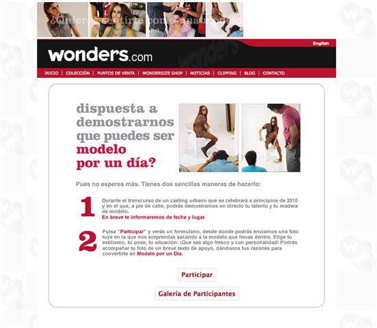 La firma de calzado WONDERS lanza el concurso «Modelo por un día»
