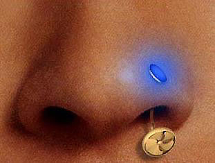 Piercing Firefly con luz LED