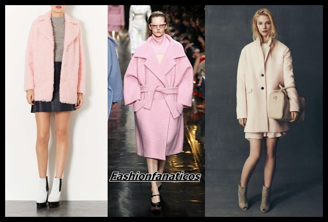 Los abrigos rosa están de moda