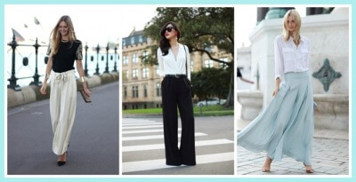 pantalones palazzo