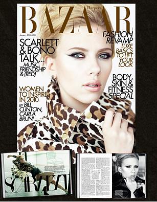 Scarlett Johansson para Harper’s Bazaar UK enero 2010